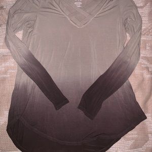 American Eagle Flowy Ombré Long Sleeve